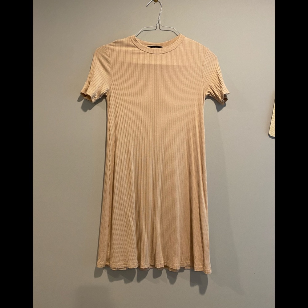 Nude Shirt Dress